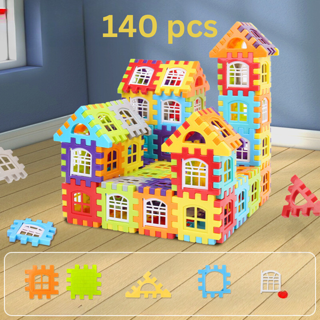 Kids Montessori Transparent Window Building Blocks Set
