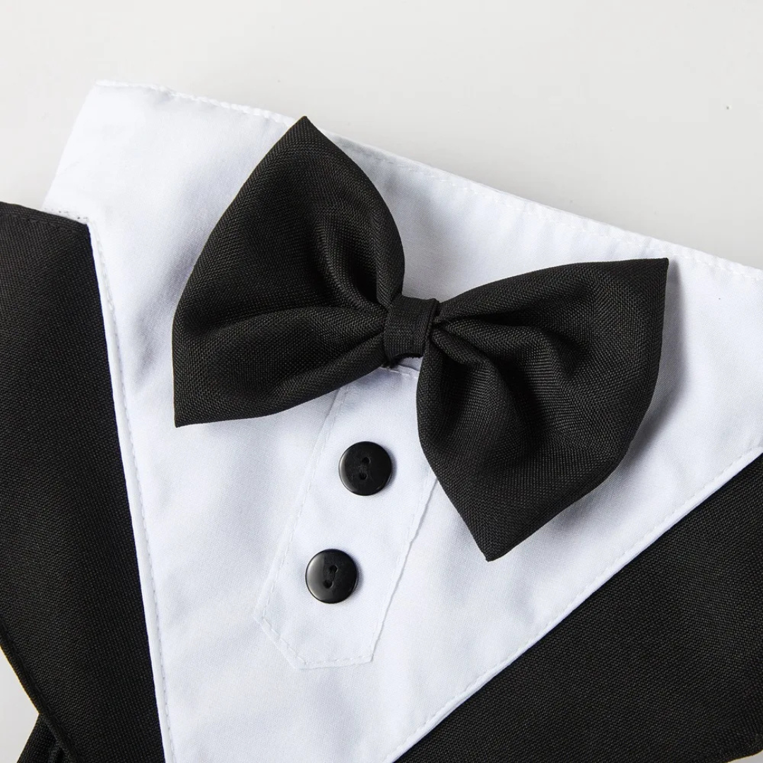 Adjustable Bow Tie Dog Harness Vest