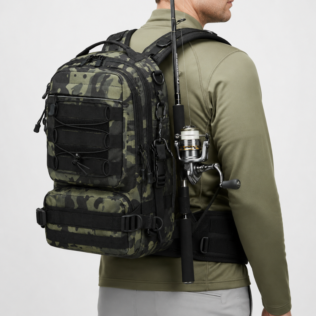 Compact Tactical Fishing Backpack