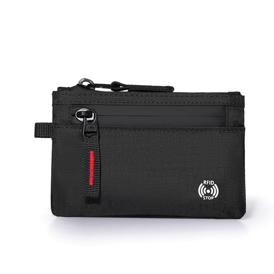 Compact Zip Around RFID Blocking Wallet