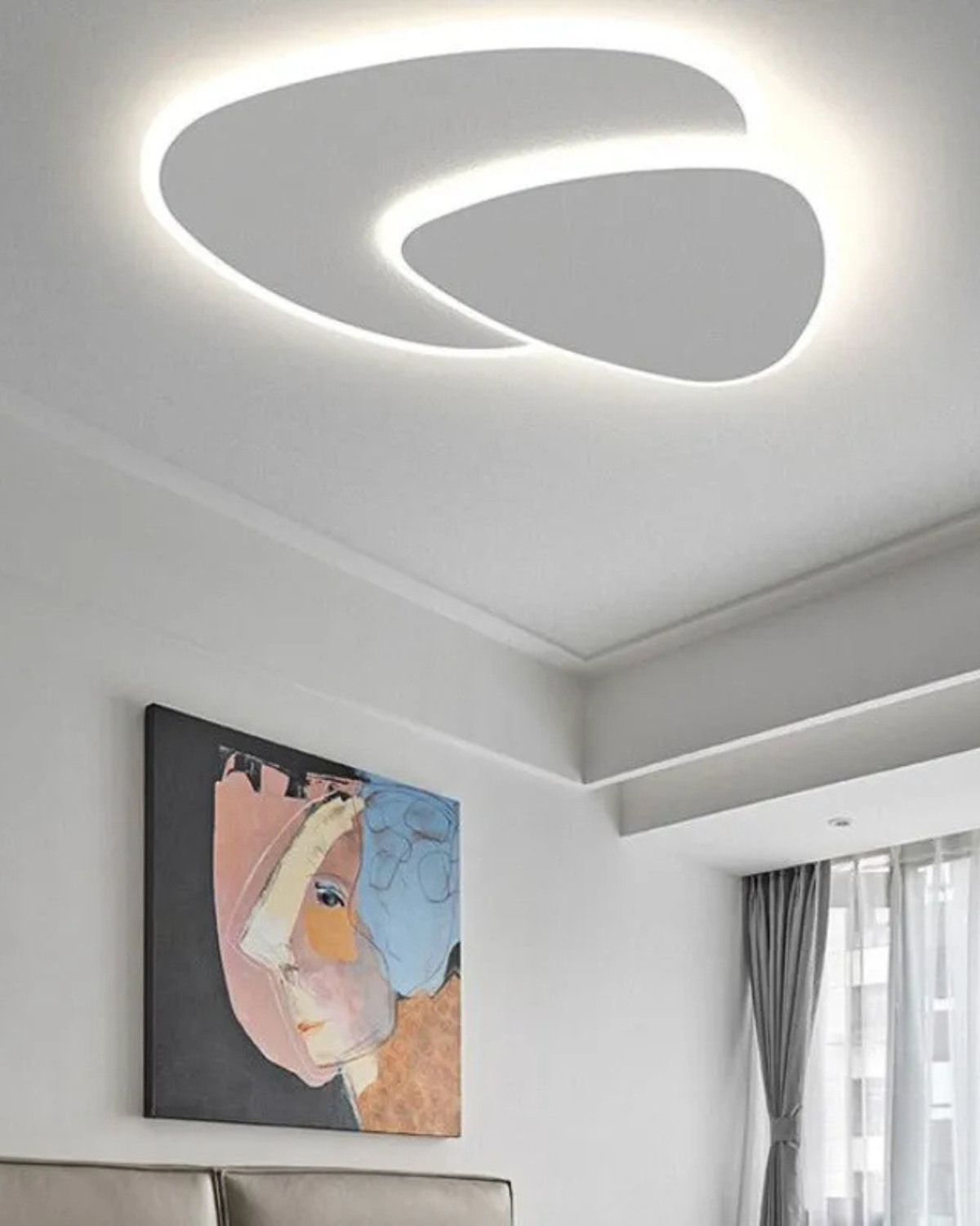 Japandi Flowing LED Ceiling Light
