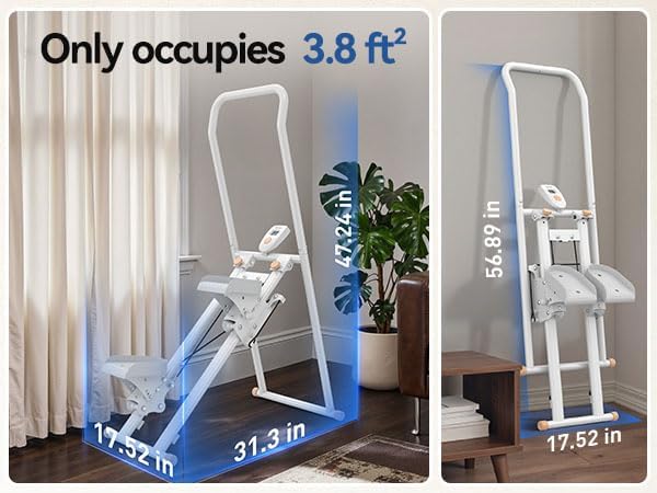 Niceday Steppers for Exercise at Home, Stair Stepper with Handlebar, Stair Climber, Stair Master with 300LBS Loading Capacity