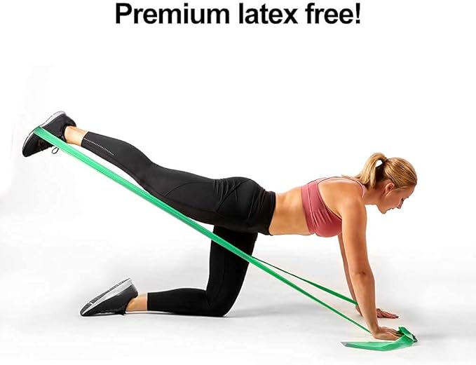 Resistance Band for Working Out - 8,16,24 Yard Resistance Bands Bulk Rolls - 10 Strengths in Light Medium and Heavy Exercise Bands - Latex Free Workout Bands Including iPhone App and e-Book