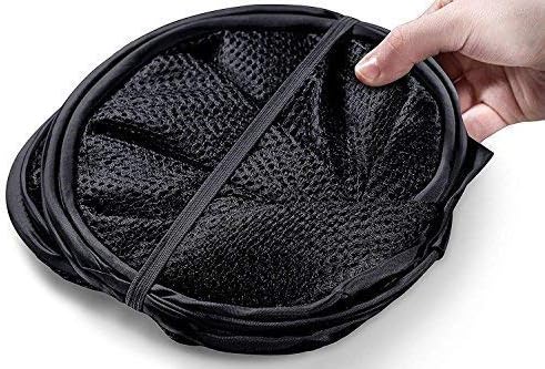 2 Packs Mesh Pop up Laundry Hamper (Black) with Portable Handles, Collapsible for Storage, Foldable Pop-Up Laundry Bags for Kids Room, College Dorm or Travel