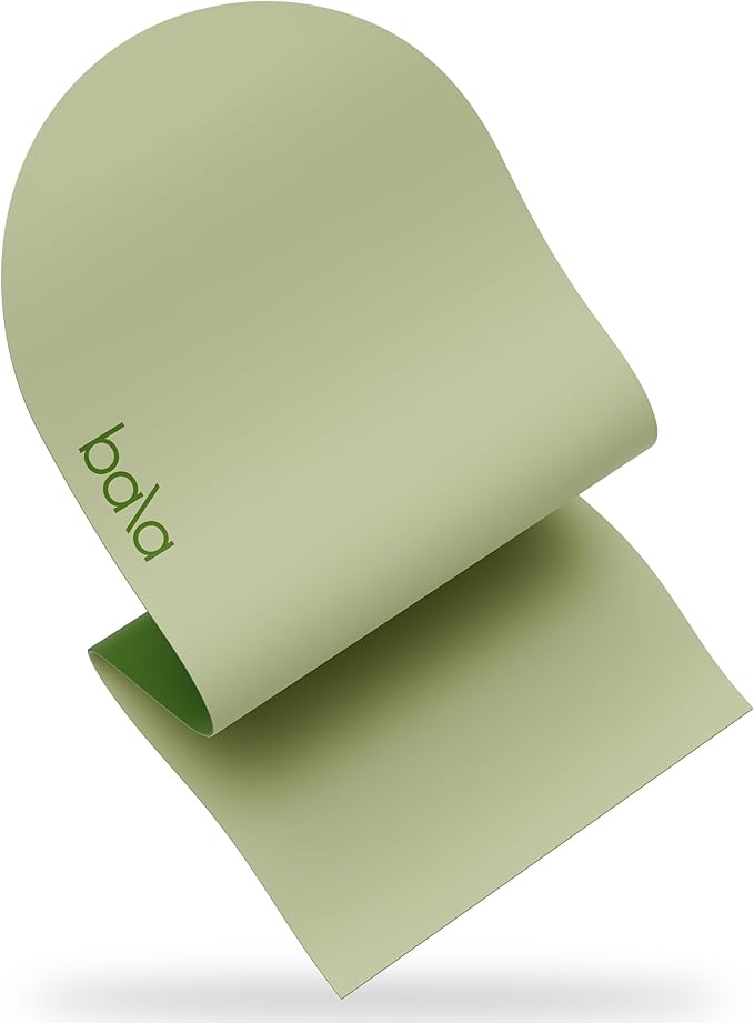 Bala Yoga Mat for Home Gym - Non Slip Exercise Mat for Home Workout, Stretching, Pilates, Aerobics & Floor & Fitness Work Out - Indoor Exercising Mat