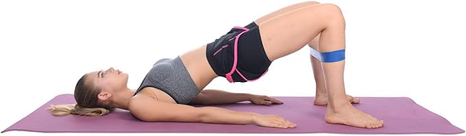 Resistance Loop Bands with Workout Poster 16.5”x 22.4”,Set of 5 Exercise Bands for Crossfit Workout and Physical Training