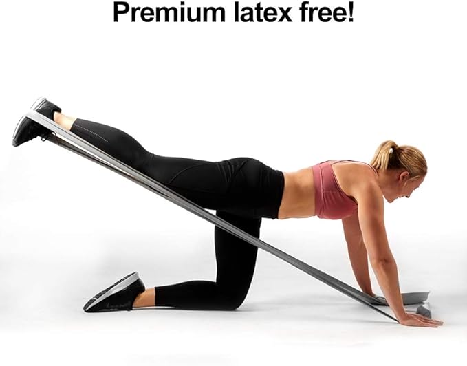 Resistance Band for Working Out - 8,16,24 Yard Resistance Bands Bulk Rolls - 10 Strengths in Light Medium and Heavy Exercise Bands - Latex Free Workout Bands Including iPhone App and e-Book