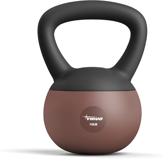 YIGUO Soft Kettlebell, Kettlebells 10 lb Anti-Slip Grip Weight for Home Workouts, Kettlebell for Safe Strength Training for Women & Men & Beginners