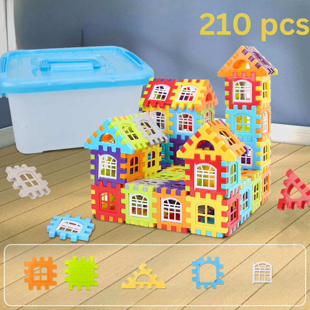 Kids Montessori Transparent Window Building Blocks Set