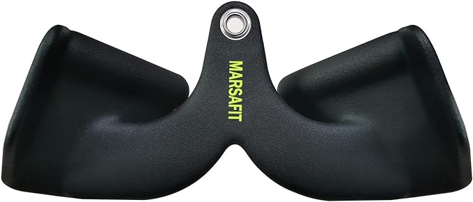 Home Gym Fitness Rowing T-bar V-bar Pulley Cable Machine Attachment, Bicep Curl Tricep Lat pulldown Bar Back Strength Training Handle Grips Lat Pull Down Bar for Seat Row Workout