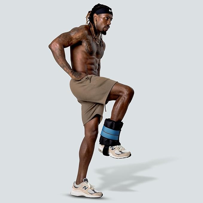Ankle Weights 4β40 lbs with Dual Strap System (Heel & Wrap) β Single, Pair & Bundle Options with Resistance Bands & Handles β Strength Training, Pilates, Yoga, Glutes, Arms & Rehab