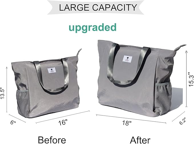 ESVAN Yoga Mat Bag Yoga Tote Carrier Shoulder Bag Carryall Tote for Office,Yoga,Pilates,Travel,Beach and Gym