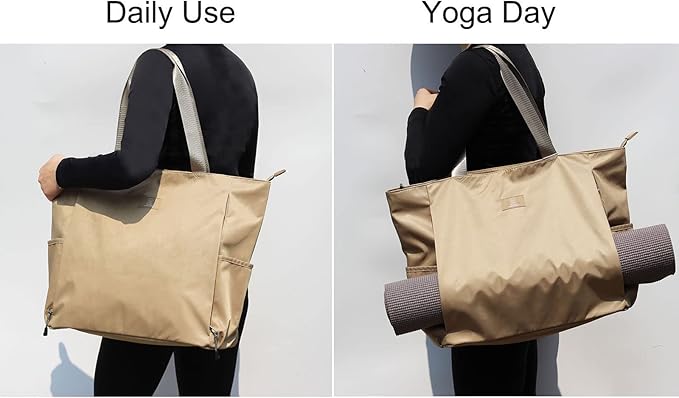 ESVAN Yoga Mat Bag Yoga Tote Carrier Shoulder Bag Carryall Tote for Office,Yoga,Pilates,Travel,Beach and Gym