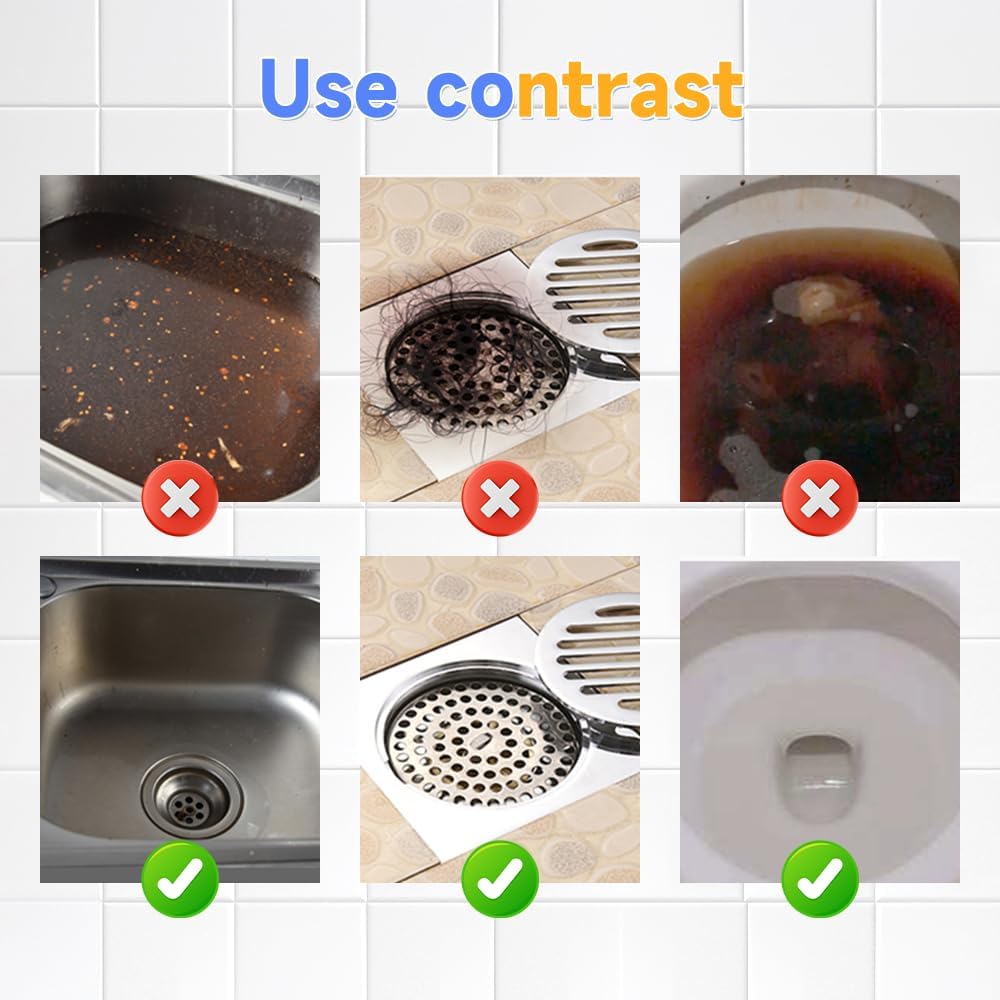 Sink Drain Cleaner, 2026 New Sink and Drains Cleaner, Multi-functional Sink and Drain Cleaner Powder Cleaning, Drains Foam Cleaner, Powerful Pipe Dredging Agent for Kitchen Toilet (1PCS)