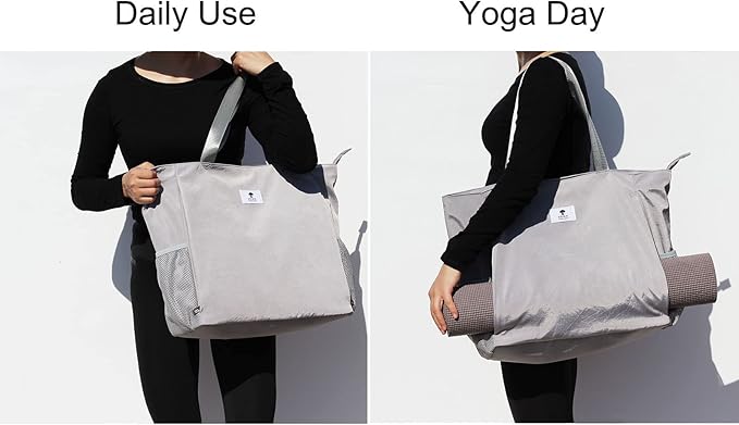 ESVAN Yoga Mat Bag Yoga Tote Carrier Shoulder Bag Carryall Tote for Office,Yoga,Pilates,Travel,Beach and Gym