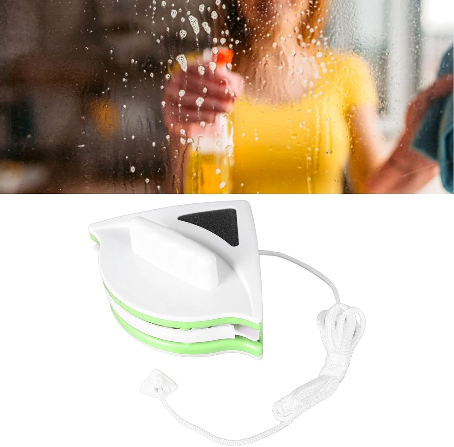 Universal Glass Cleaning Tool 20 30mm Magnetic Window Cleaner High Exterior Window Glass Cleaner Double Sided Strong Magnetic Window Cleaner Safe and Anti Falling (20-30mm)