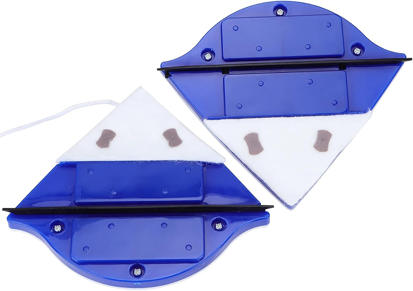 Magnetic Window Cleaner, Double Sided Window Cleaner, Adjustable Magnetic Glider Washing Brush Tools for High Rise Household Cleaning Windows Thickness 3 to 8mm Blue