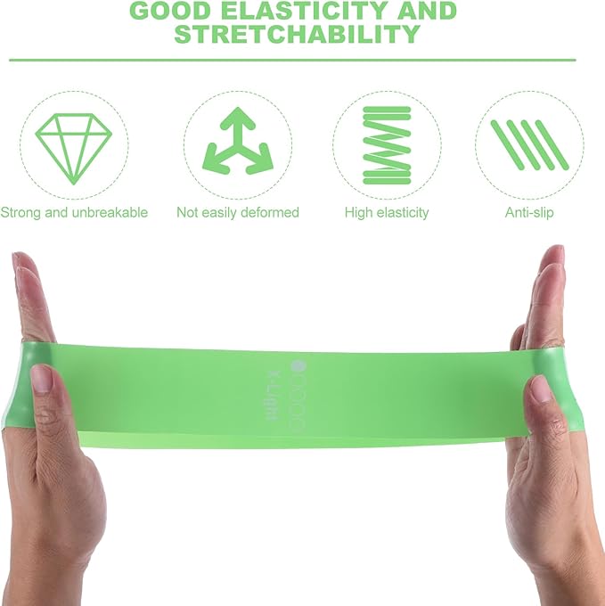 PATIKIL Resistance Loop Exercise Bands Stretch Bands for Working Out Fitness Elastic Workout Bands with Carry Bag for Home Gym Physical Fitness Yoga