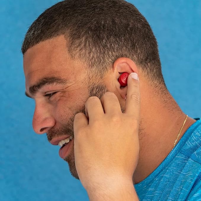 JLab Go Air Pop True Wireless Earbuds, in Ear Headphones, Bluetooth Earphones, Ear Buds with 32H Playtime, Bluetooth Earbuds with Microphone, USB Charging Case, Dual Connect, EQ3 Sound, Rose