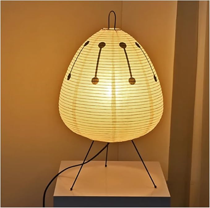 Japanese Paper Table Lamp | Retro Rice Paper Lighting