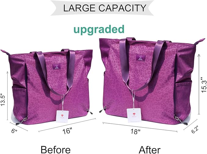 ESVAN Yoga Mat Bag Yoga Tote Carrier Shoulder Bag Carryall Tote for Office,Yoga,Pilates,Travel,Beach and Gym