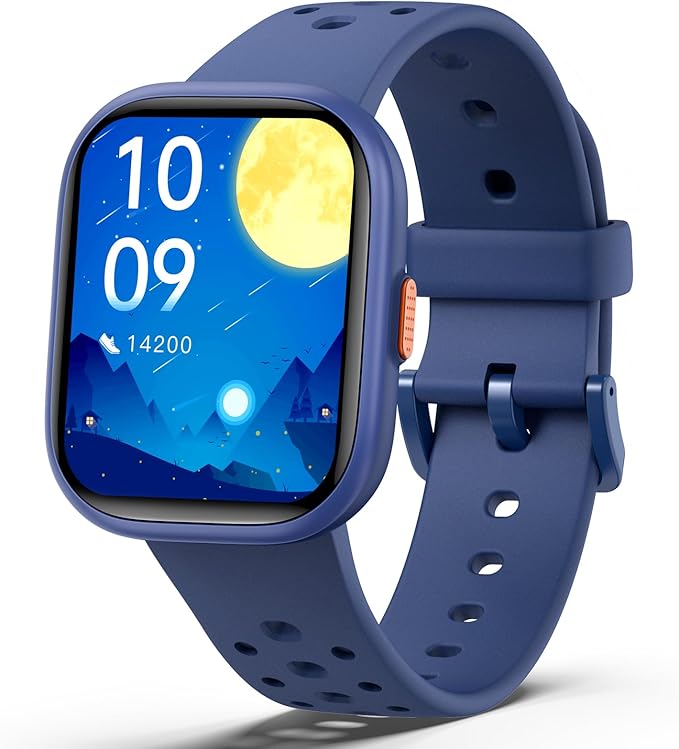 Upgraded Kids Smart Watch Fitness Tracker, 1.85" Screen with 12 Puzzle Games, Heart Rate Sleep Monitor, Pedometer, Waterproof Activity Tracker with/Without APP for Boys Girls