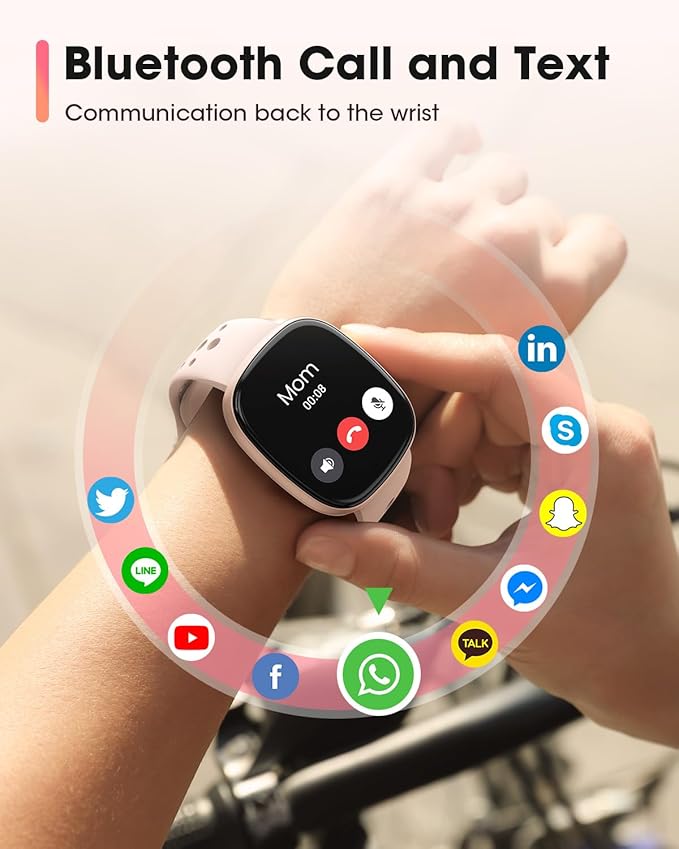 Fitness Trackers for Women Smart watch: Fitness Watch with Blutooth Call 24/7 Heart Rate SpO2 Sleep Monitor IP68 Waterproof 120+ Sport Mode Activity Trackers Compatible iPhone Android Phones (3 Bands)