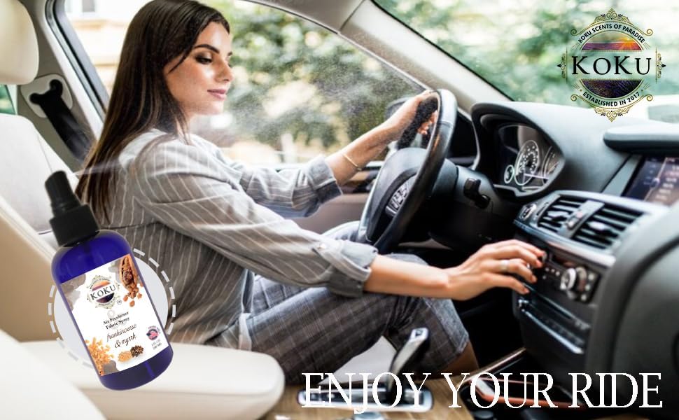 Frankincense Myrrh Air Freshener - Room Spray - Odor Eliminator - Deodorizer - Car Air Freshener - Home Spray - Linen Spray - Fabric Refresher - Non-Toxic - Alcohol Free (8 Oz)