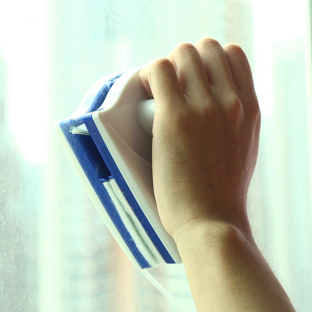 Magnetic Plastic Glass Cleaner, Anti-Drop Double Side Window Cleaning Tool, for Home Office