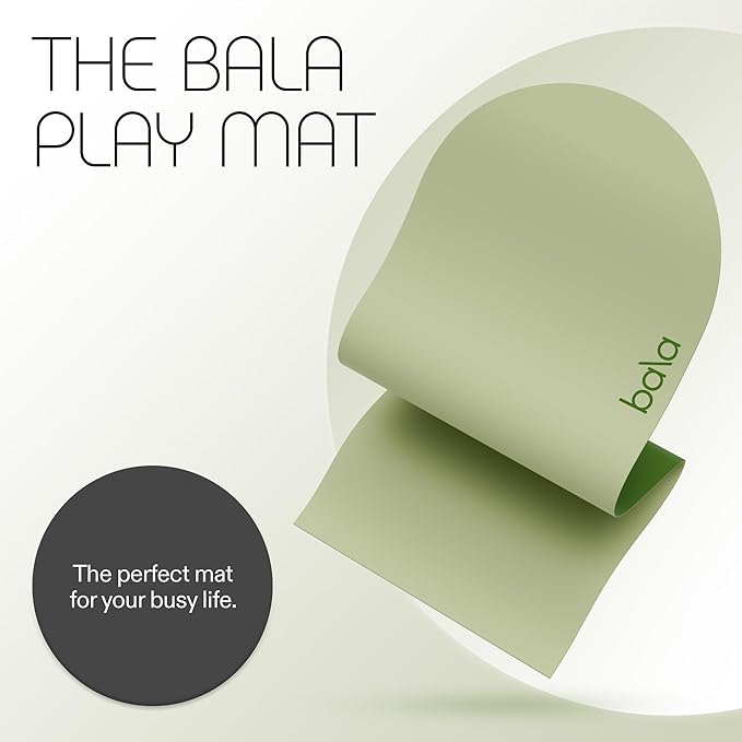 Bala Yoga Mat for Home Gym - Non Slip Exercise Mat for Home Workout, Stretching, Pilates, Aerobics & Floor & Fitness Work Out - Indoor Exercising Mat