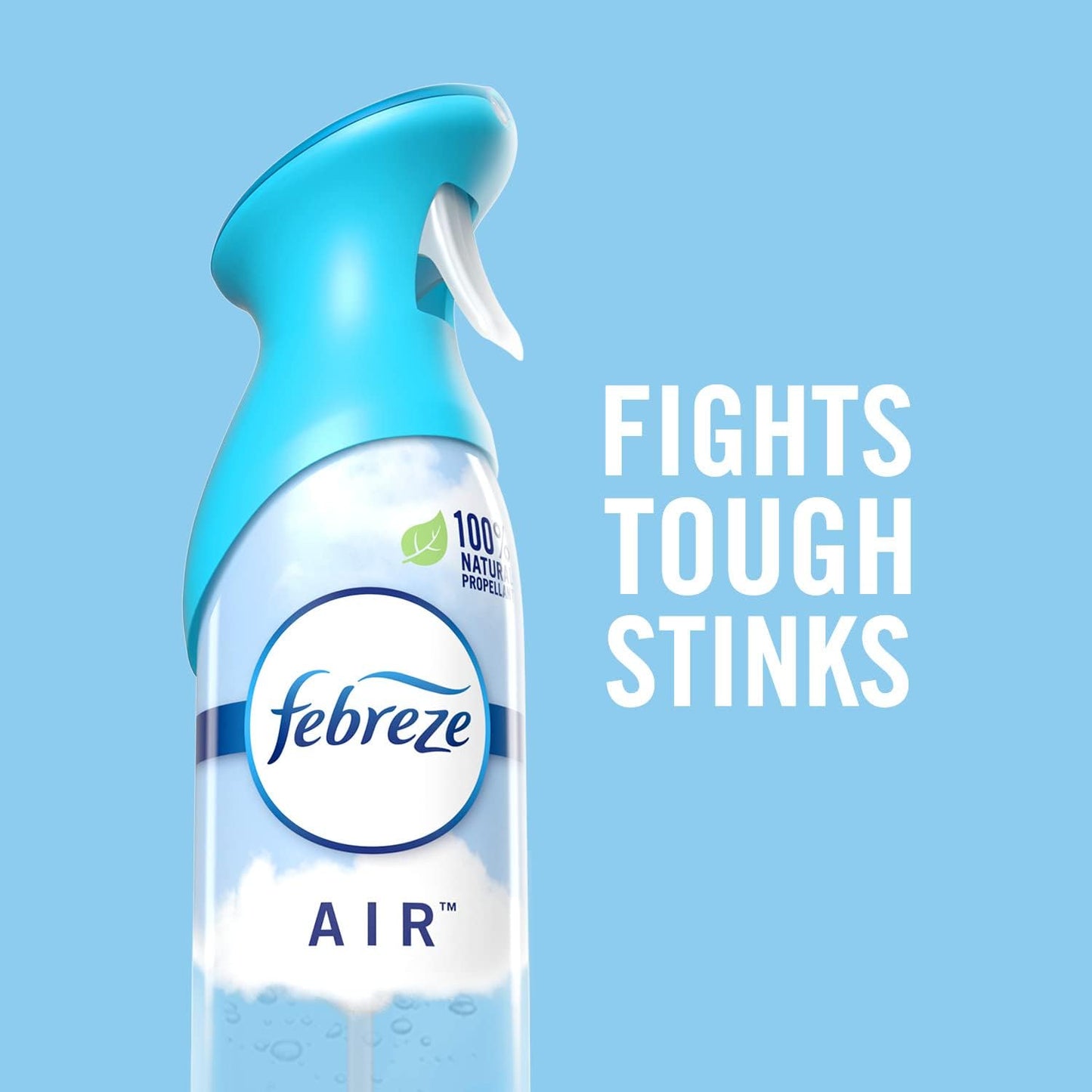 Febreze Air Mist Air Freshener Spray, Odor-Fighting Room Spray, Air Fresheners for Home and Bathroom and Kitchen, Aerosol Can, Heavy Duty Crisp Clean Scent, 8.8oz, 3 Count