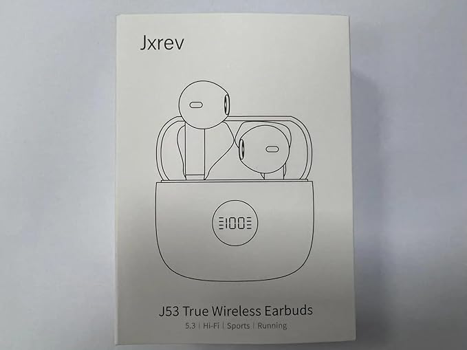 Wireless Earbuds, Bluetooth 5.4 Ear Buds LED Power Display Headphones Bass Stereo, Bluetooth Earbuds in-Ear Noise Cancelling Mic, 40H Playback Mini Case IP7 Waterproof Sports Earphones for Android iOS