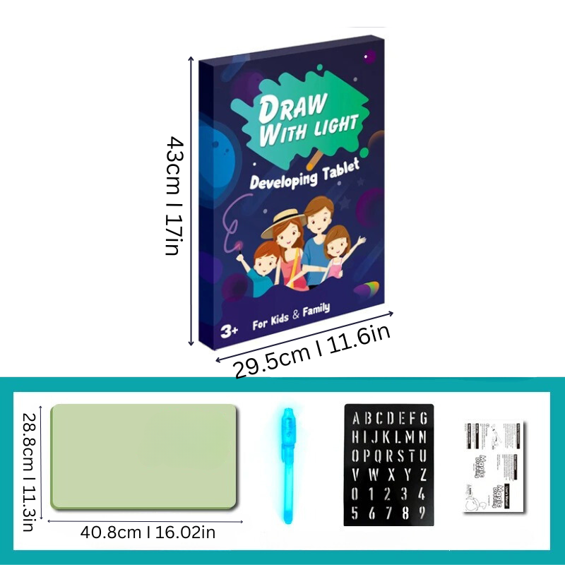 Kids LED Light-Up Glow Drawing Board