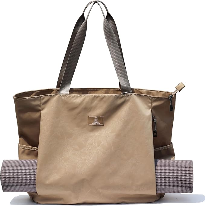 ESVAN Yoga Mat Bag Yoga Tote Carrier Shoulder Bag Carryall Tote for Office,Yoga,Pilates,Travel,Beach and Gym