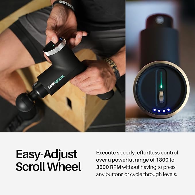 Ekrin Athletics Kestrel Massage Gun: Enhanced Precision & Comfort for Superior Muscle Recovery & Wellness | Relieve Sore Muscles and Stiffness