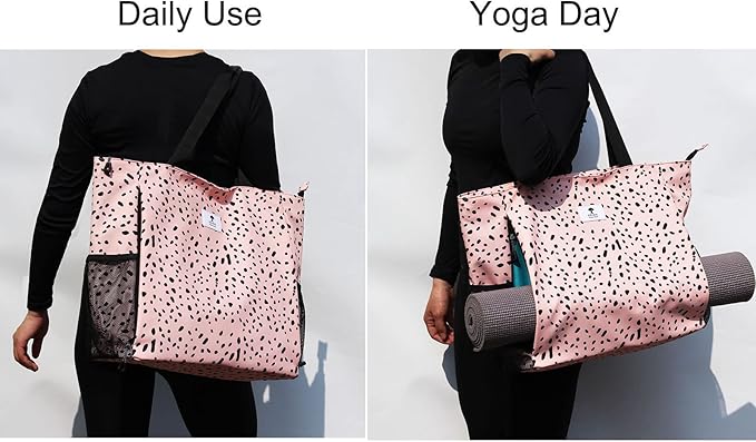 ESVAN Yoga Mat Bag Yoga Tote Carrier Shoulder Bag Carryall Tote for Office,Yoga,Pilates,Travel,Beach and Gym