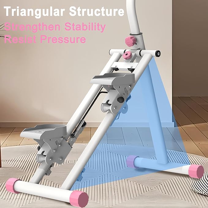Stair Stepper for Home-Upgrade Vertical Climber Workout Machine for Full-Body Exercise Climber Fitness Equipment with Stable Frame Adjustable Handlebar