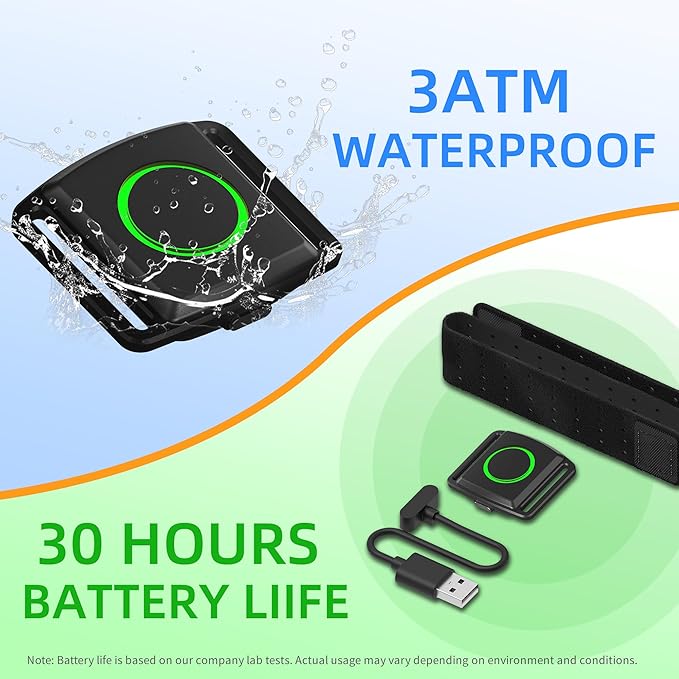 EZON C022Pro Heart Rate Monitor Armband with ANT+ & Bluetooth, LED HR Zone Indicator Lights,3ATM Waterproof, Adjustable Arm Strap for Running Cycling Gym, Compatible with Peloton/Wahoo/Strava