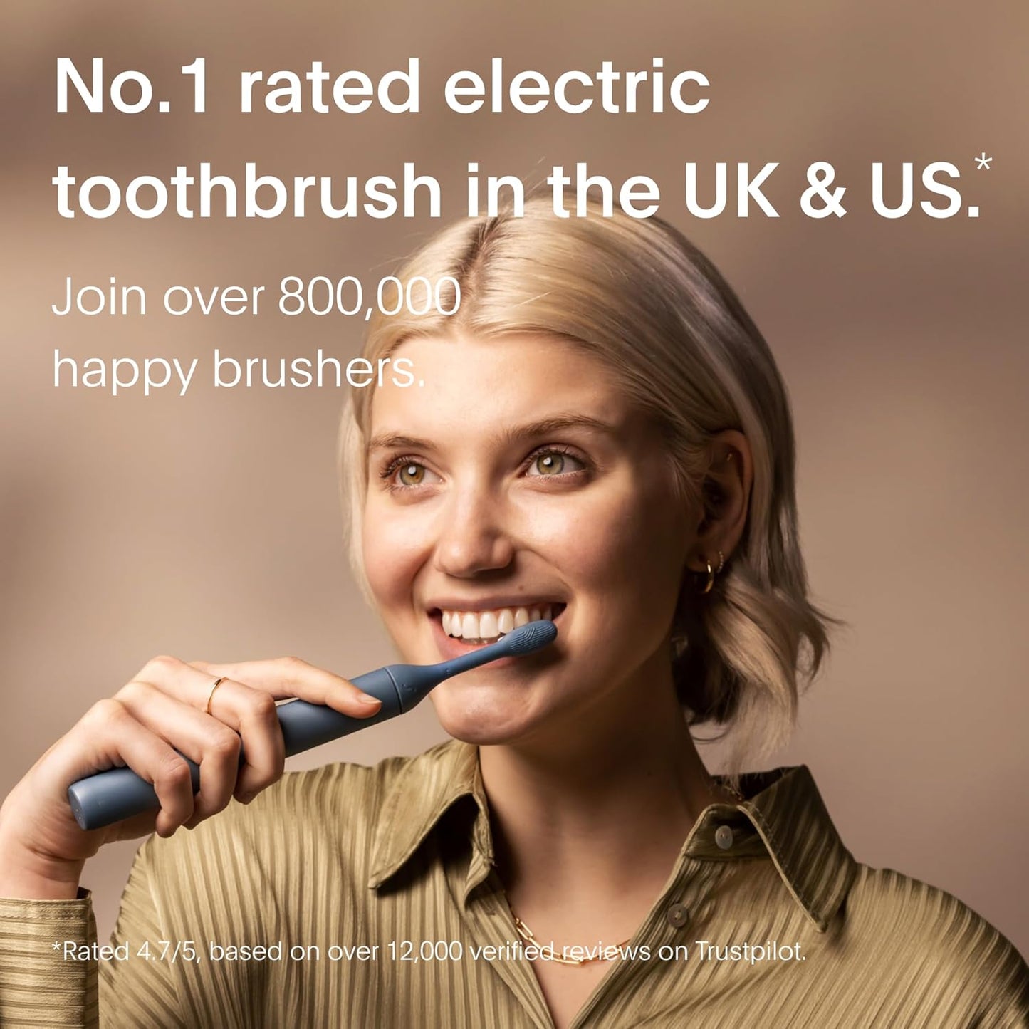 SURI 1.0 Sonic Electric Toothbrush | 1 Month+ Battery | Designed in California | Electric Toothbrush for Adults | Travel Toothbrushes | Tooth Brush | Blue