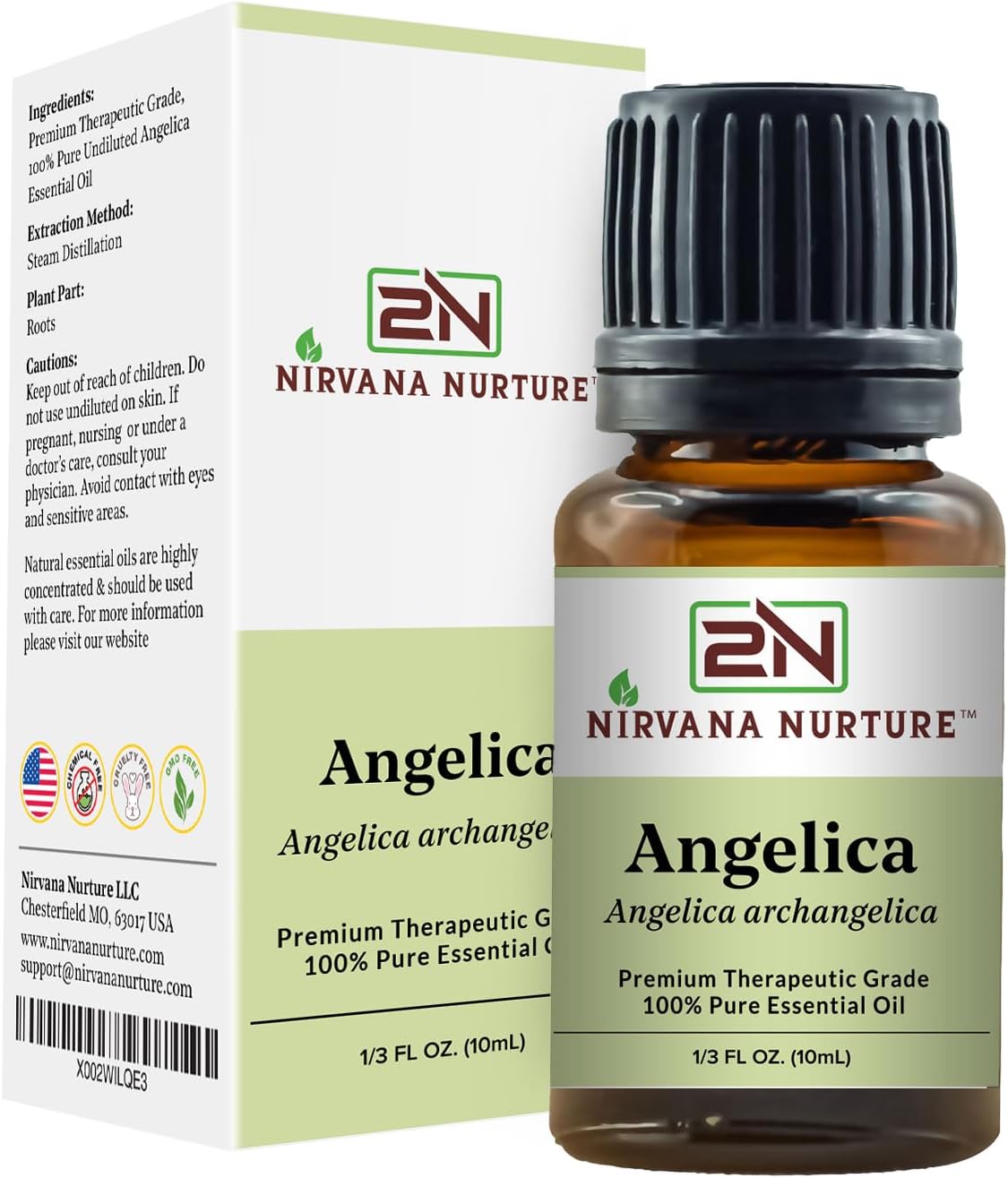 Angelica Essential Oil 100% Pure Premium Therapeutic Grade, Undiluted - Aromatherapy Diffuser for Calm and Relaxation, Skin Care, Hair Care