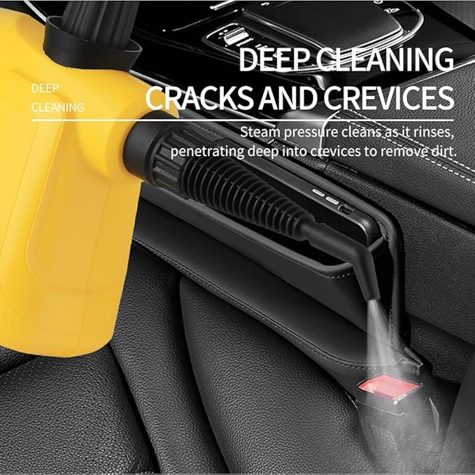 Steam Cleaner, Pressurized Handheld Steam Cleaner for Home with 8 PCS Accessory & Safety Lock, Large Capacity Steam for Cleaning, Car, Bathroom, Shower, Window, Grime, Grease