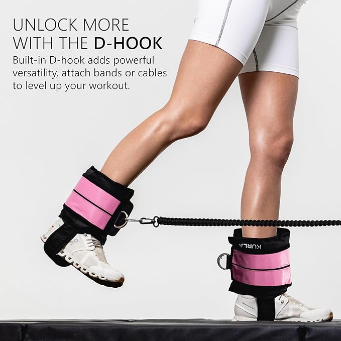 Ankle Weights 4β40 lbs with Dual Strap System (Heel & Wrap) β Single, Pair & Bundle Options with Resistance Bands & Handles β Strength Training, Pilates, Yoga, Glutes, Arms & Rehab