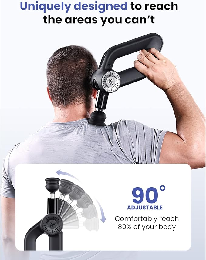 BOB AND BRAD D6 Pro Massage Gun Deep Tissue Percussion with 16mm Amplitude, Professional Muscle Massager for Athletes Pain Relief, Quiet Electric Back Massager, Gifts for Him
