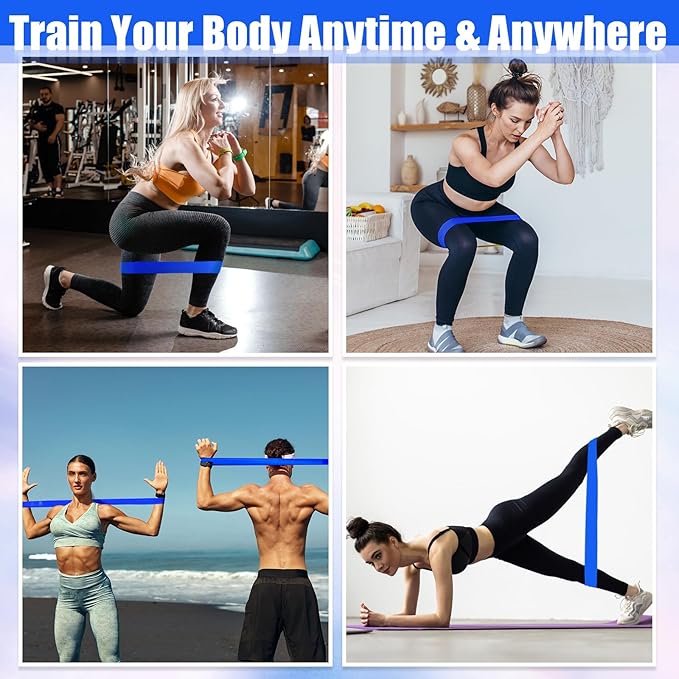 Deekin Resistance Bands Resistance Loop Exercise Bands Exercise Equipment Elastic Ring for Women and Men Home Fitness, Gym, Yoga