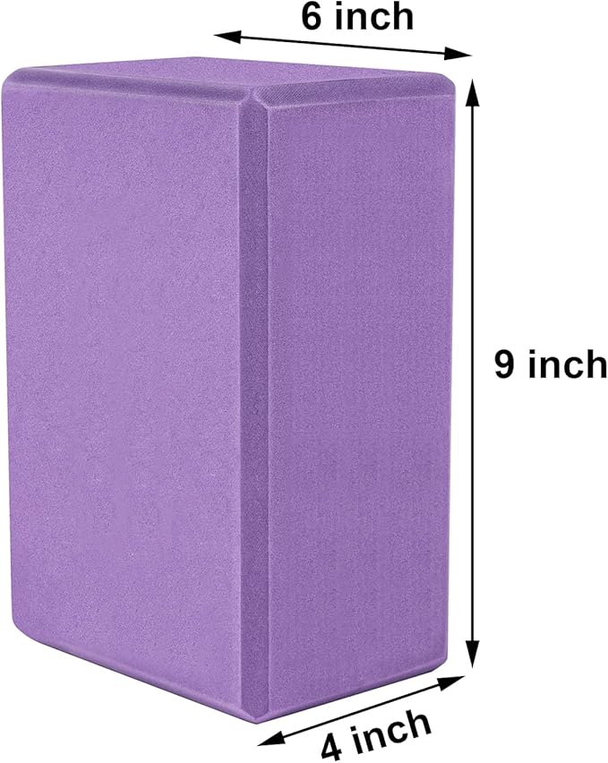 Muka Yoga Blocks 9 x 6 x 4 Inch, High Density EVA Foam Yoga Brick for Meditation, Pilates