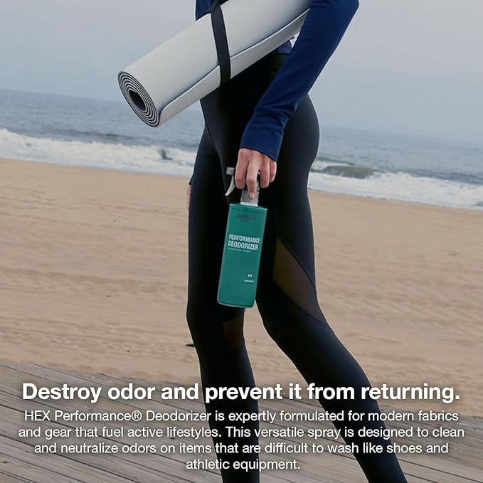 HEX Performance Deodorizing Spray, Fresh, 44oz (Pack of 2) - Awesome for Shoes, Gear, Activewear & Fabrics, Yoga Mats & Gym Equipment, Carpet, Pets, Odor Eliminator & Fabric Refresher Spray