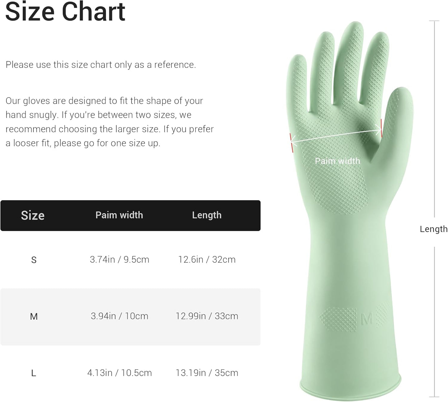 ThxToms 4 Pairs Rubber Kitchen Dishwashing Gloves, Reusable Household Cleaning Gloves,Non-Slip,Long-lasting