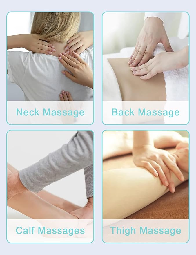 Upgrade Neck Massager, Neck Massager for Pain Relief deep Tissue, 6 Balls Massage Roller,Manual Neck Massager, Shoulder Massager, Handheld Neck and Back Massager Roller Legs Shoulder Relaxer