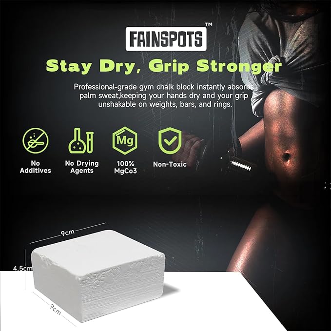 Gym Chalk Magnesium for Weight Lifting Chalk Powder,Magnesium Carbonate Athletic Chalk Block 8 Pcs Gifts for Rock Climbers Excellent Grip, Chalk Block for Gymnastics, Bouldering,Rock Climbing
