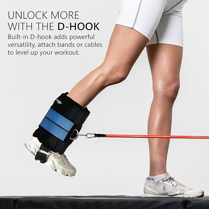 Ankle Weights 4β40 lbs with Dual Strap System (Heel & Wrap) β Single, Pair & Bundle Options with Resistance Bands & Handles β Strength Training, Pilates, Yoga, Glutes, Arms & Rehab